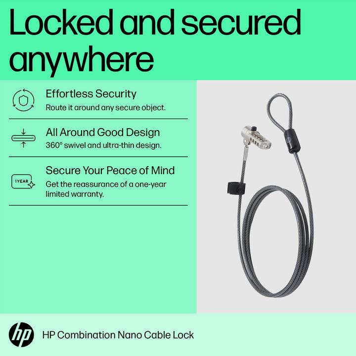Produktbild HP Nano Combination, Cable Lock
