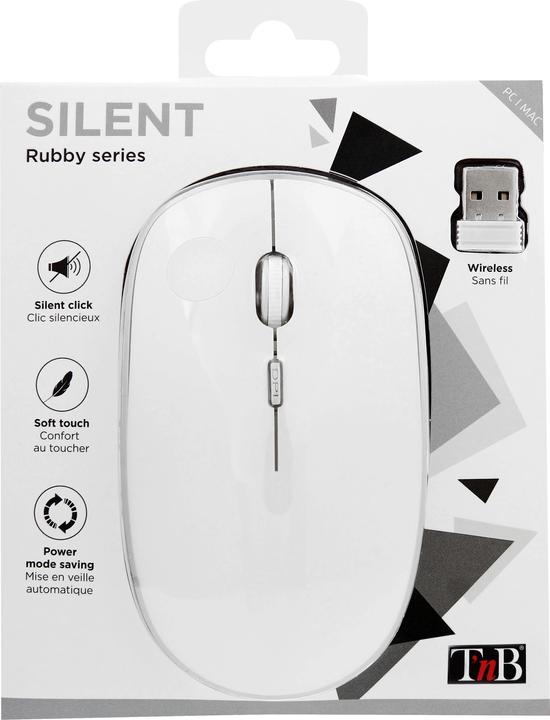 Actual product image T'nB Souris sans fil compatible Rubby (Blanc) (Wireless)