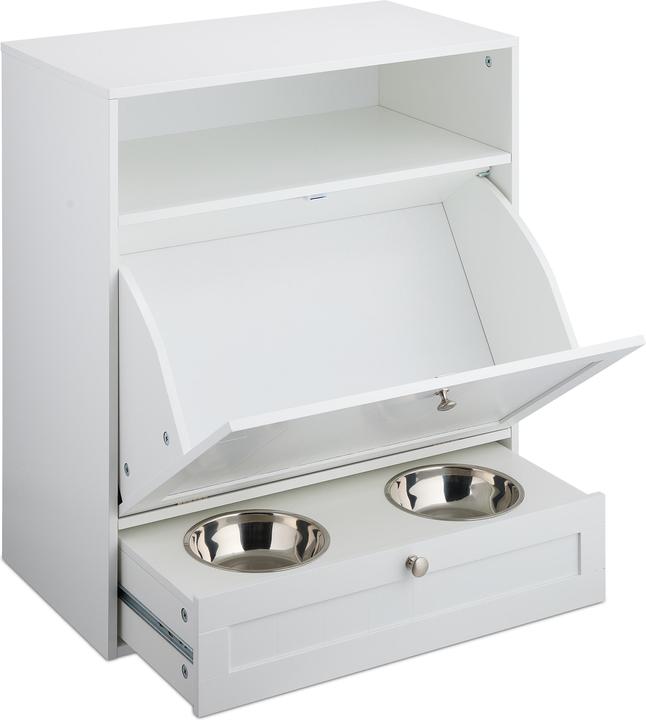 Actual product image Relaxdays Dog food cabinet