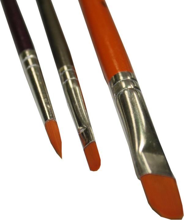 Image du produit Magni 955512 - Set de pinceaux professionnels, pinceau rond taille 3, pinceau langue de chat taille 2 et 8