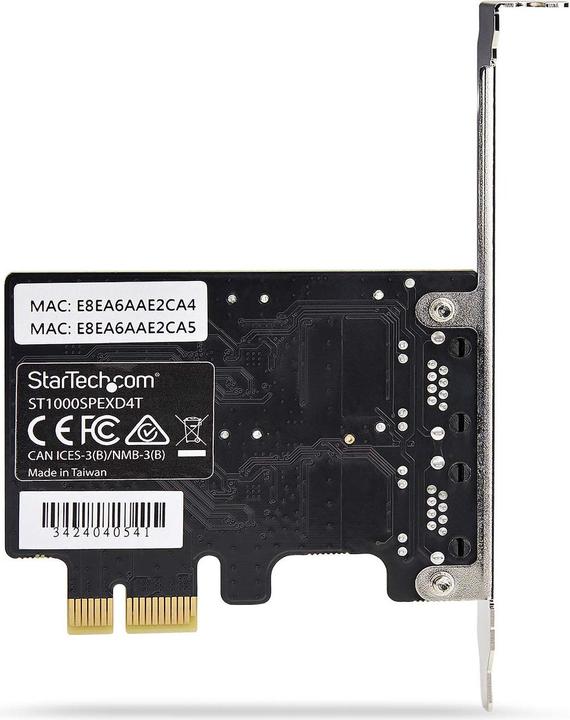 Image du produit StarTech NIC Carte réseau 2 ports, TAA (Mini PCI Express)