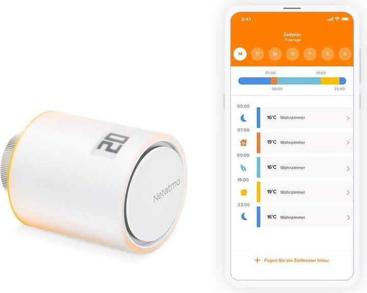 Image du produit Netatmo Tête Thermostatique Intelligente Additionnelle pour radiateur