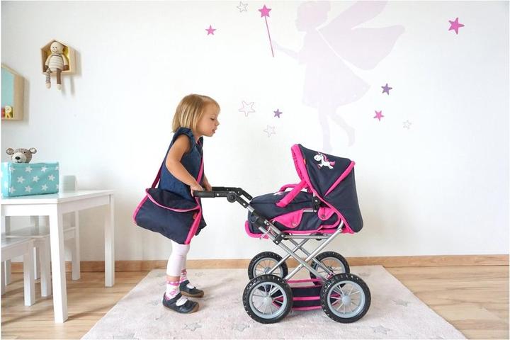 Immagine prodotto Knorrtoys Carrozzina per bambole Ruby - "UMA.the unicorn" blu