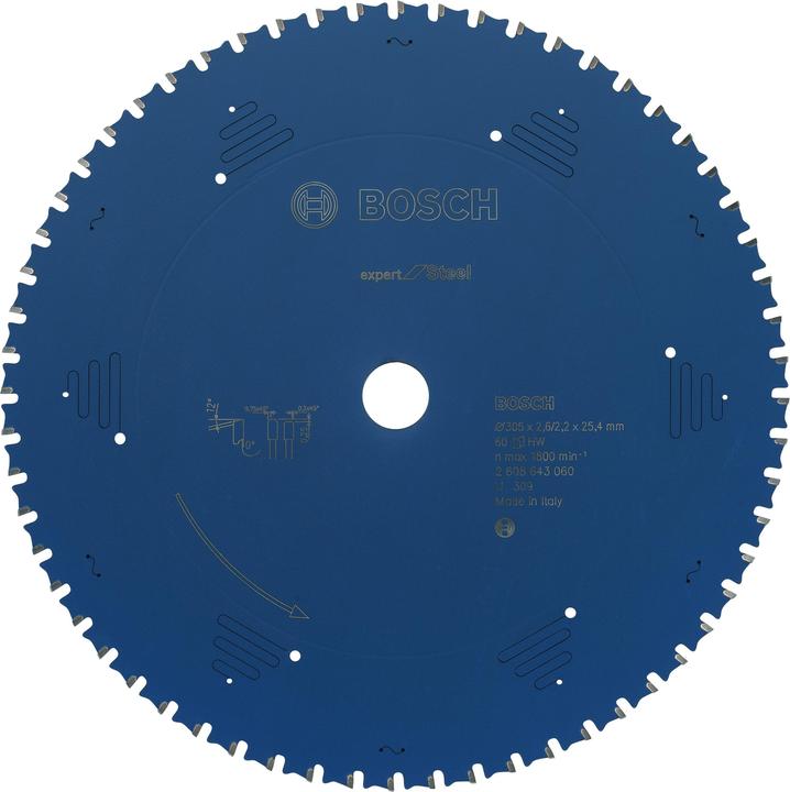 Produktbild Bosch Professional Zubehör Kreissägeblatt Expert for Steel, 305 x 25,4 x 2,6 mm, 60