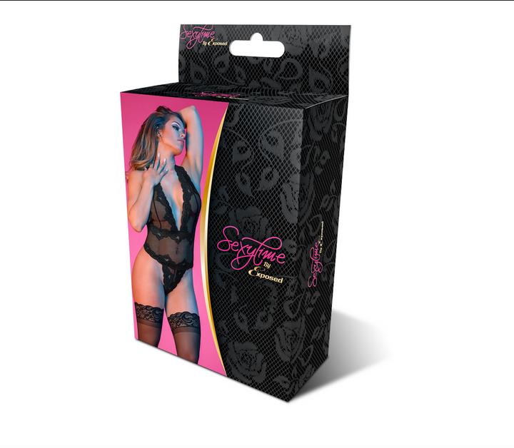 Actual product image Magic Silk Deep Plunge Holder Teddy (L, XL)