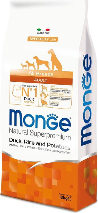 Actual product image Monge Speciality Line All Breeds Adult Duck, Rice & Potatoes (Adult, 1 pcs., 12000 g)