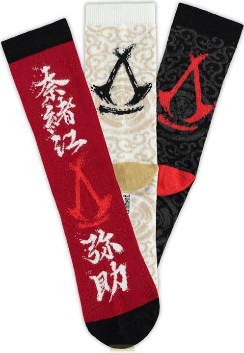 Difuzed Assassin's Creed Shadows Socken 3er-Pack Crew 35-38 (3er Pack, 35 - 38)