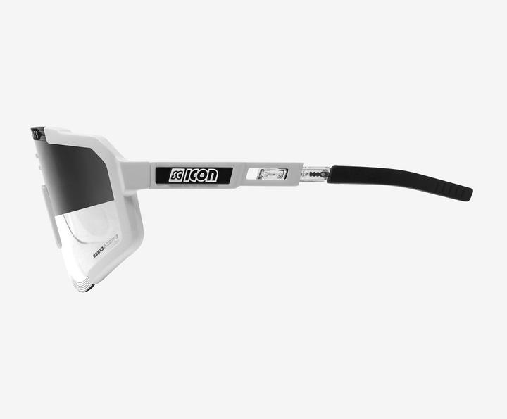 Actual product image Scicon Aeroscope - Sport Performance Sunglasses, White/Photochromic (White Gloss, Photochromic Silver Mirror)