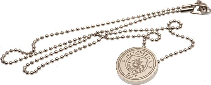 Immagine prodotto Manchester City FC Collana Crest con ciondolo in acciaio inossidabile (100% materiale sintetico)