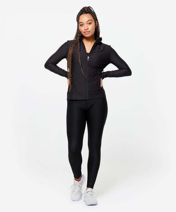 Actual product image Domyos Women's training jacket with zip - black (M)