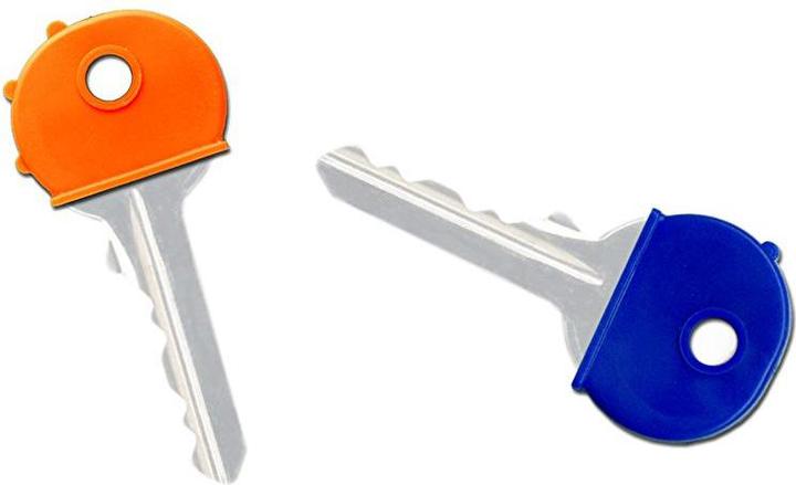 Wedo Schlüsselkappen rund, 200er Display aus flexiblem Kunststoff, Masse Produkt: (B)25 x (H)20 mm...