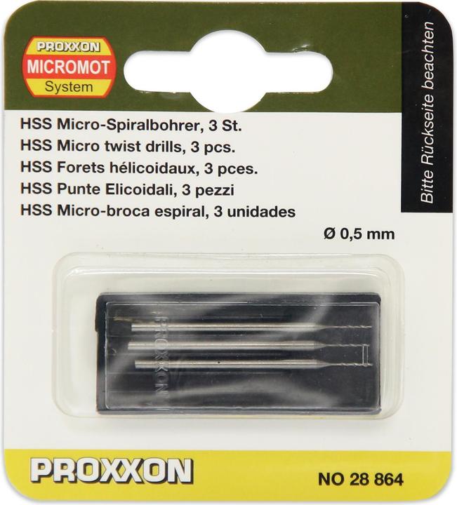 Actual product image Proxxon Micro twist drills (0.5 mm)