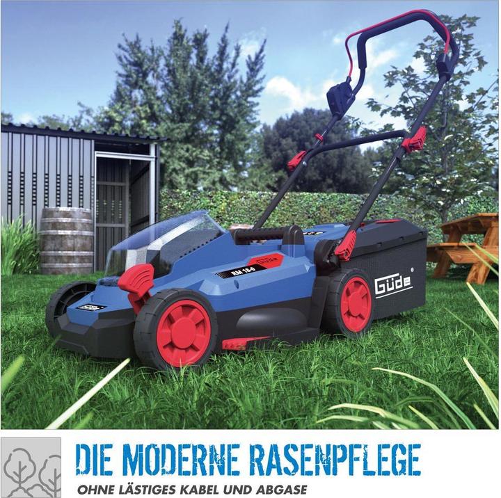Actual product image Güde Battery Lawn Mower RM 18-401-23 58400 (Rechargeable battery operated)
