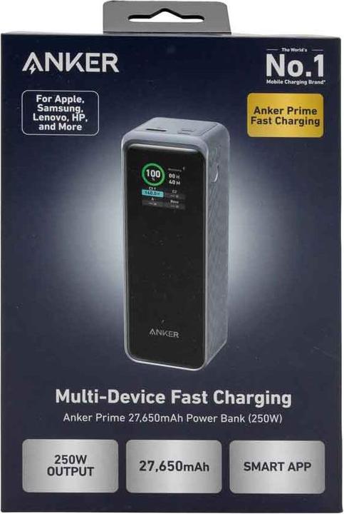 Image du produit Anker Prime (27650 mAh, 250 W, 99.54 Wh)