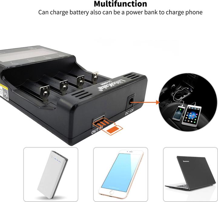 Actual product image Swaytronic Lithium-ion charger Lii-500S (1 pcs., Battery + charger)