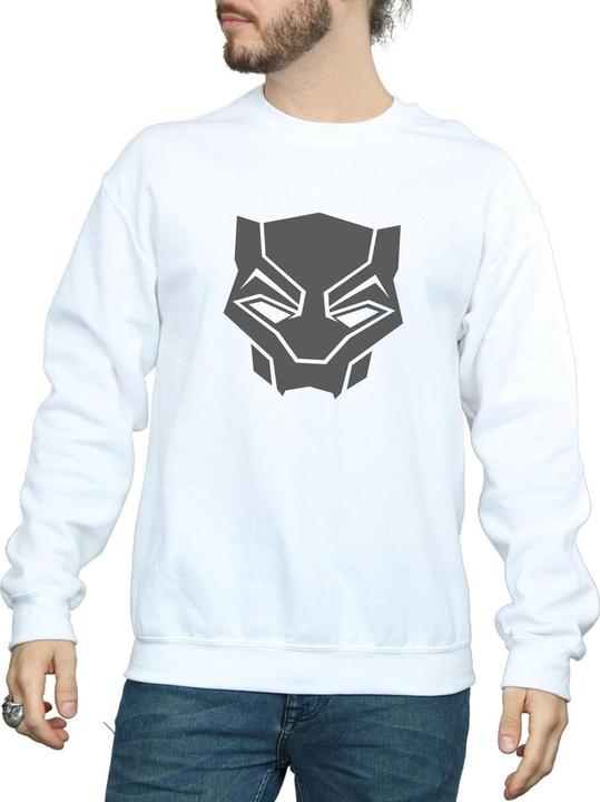 Produktbild Black Panther Schwarz auf Schwarz Baumwolle Sweatshirt (L)