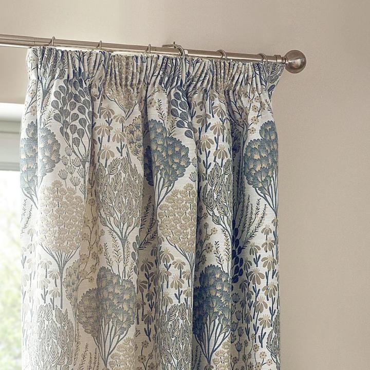 Immagine prodotto Wylder Ophelia Jacquard Floreale Tende con Piega a Matita (117 x 137 cm)