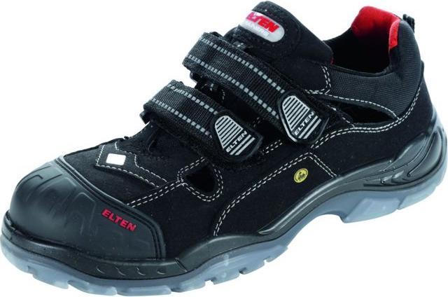 Elten Heren S1P veiligheidssandalen "SCOTT PRO ESD" zwart maat 40 (S1P, 40)