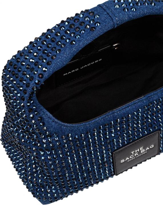 Actual product image Marc Jacobs the mini sack denim handbag with crystals