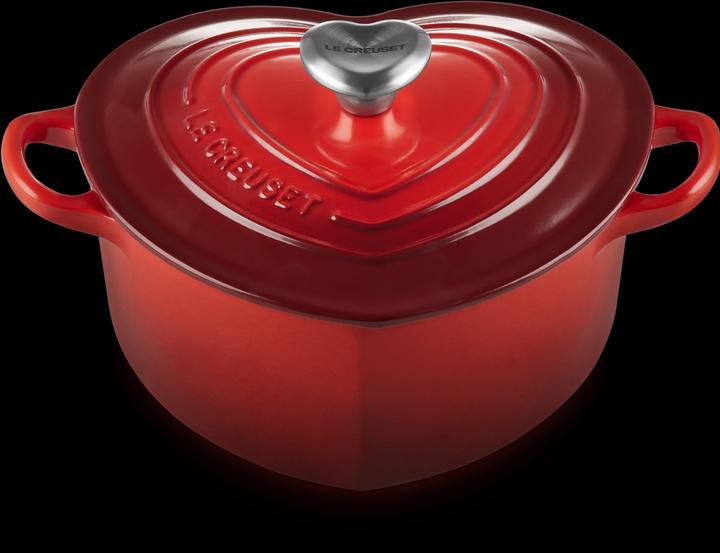 Actual product image Le Creuset Heart roaster with heart button (20 cm, Casserole + Stewpot, Cast iron)