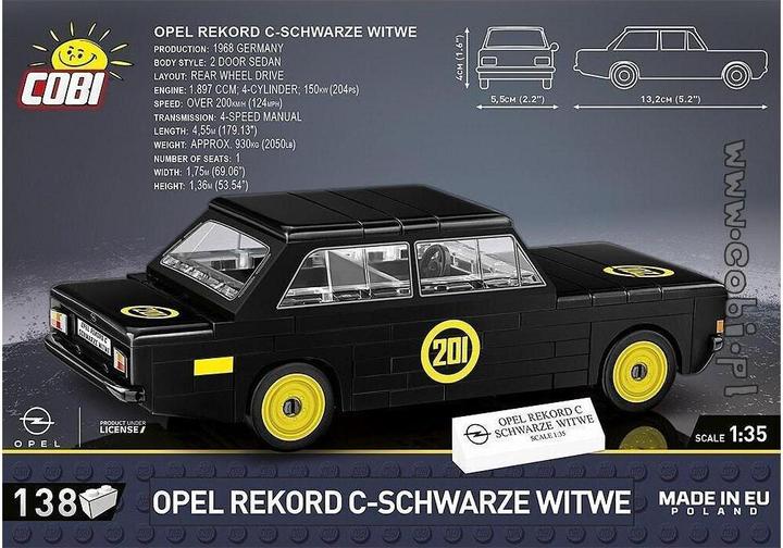 Produktbild Magni Cobi Opel Rekord schwarze Witwe Cobi