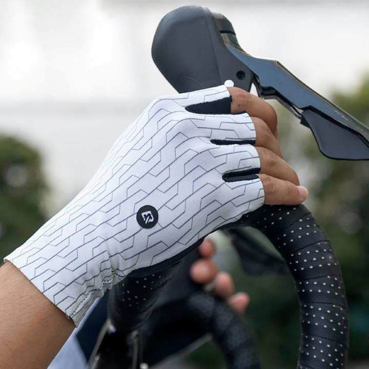 Actual product image Rockbros Road Cycling Gloves Size: L - Black and White (L)