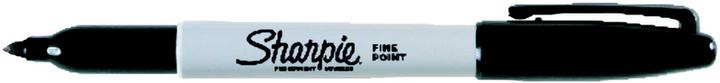 Actual product image Sharpie Feiner Permanentmarker (Black, 1 mm, 1 x)