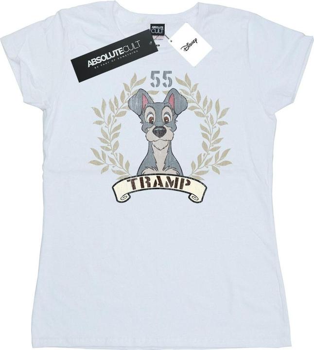 Actual product image Disney Womens/Ladies Lady And The Tramp Tramp Since 55 Cotton T-Shirt (XXL)