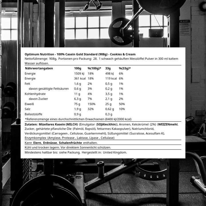 Immagine prodotto Optimum Nutrition 100% proteine di caseina (Biscotti e panna, 54 pz., 908 g)