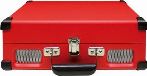 Actual product image Soundmaster PL580RO - Suitcase model platenspeler - Rood (Semi-automatic)
