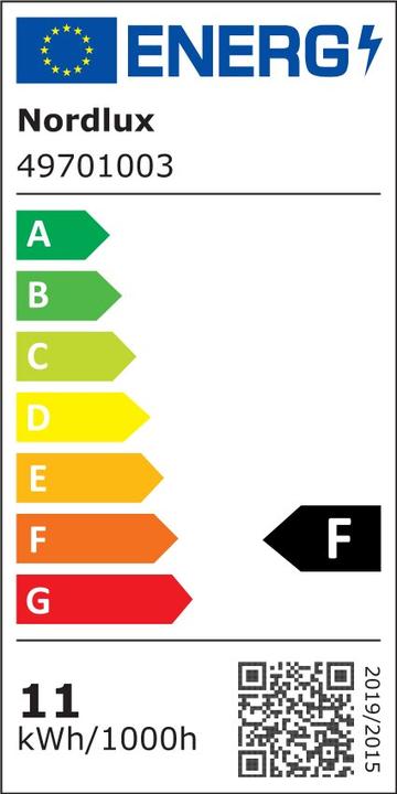 Label énergétique Nordlux Applique murale d'extérieur à LED Canto 2 (500 lm, IP44)