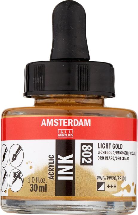 Produktbild Talens Amsterdam Akryltinte 30 ml (Gold, 30 ml)