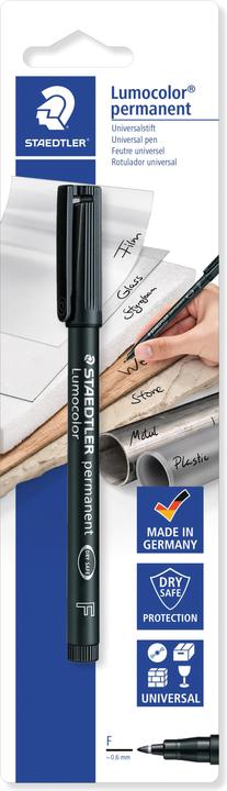 Immagine prodotto Staedtler Lumocolor penna universale permanente F (Nero, 0.60 mm, 1 x)