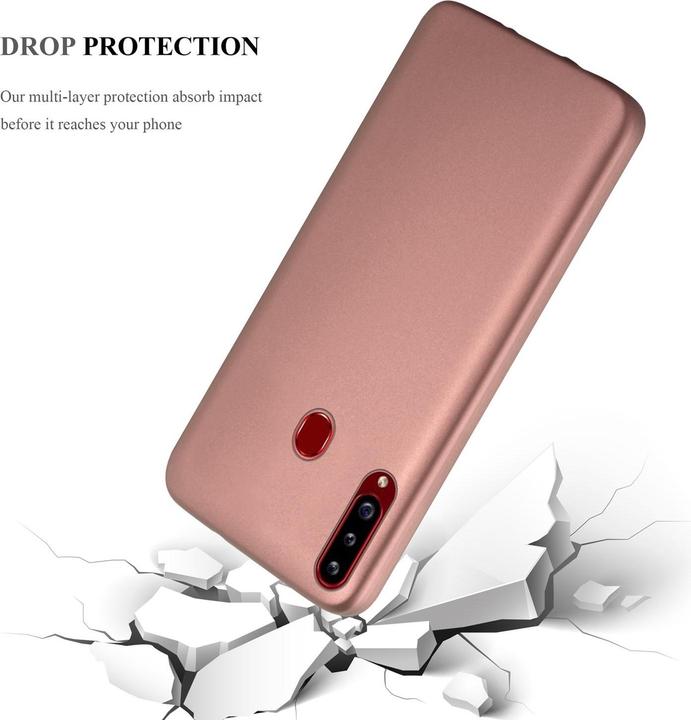 Actual product image Cadorabo TPU Matt Metallic Cover (Samsung Galaxy A20s)