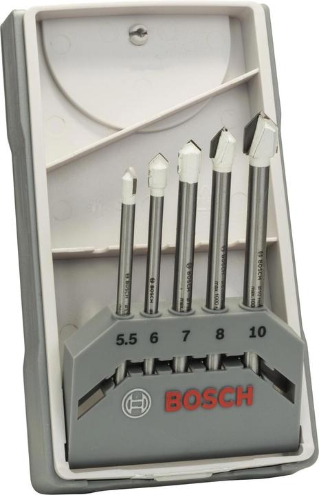 Immagine prodotto Bosch Professional Zubehör Set di punte per piastrelle CYL-9, 5 pezzi (5,5 mm, 6 mm, 7 mm, 8 mm, 10 mm)
