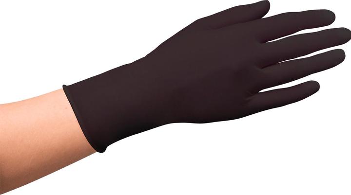 Actual product image Papstar Disposable gloves Medi-Inn® PS Latex Black, for left & right, powder-free, non-sterile, live... (XL)