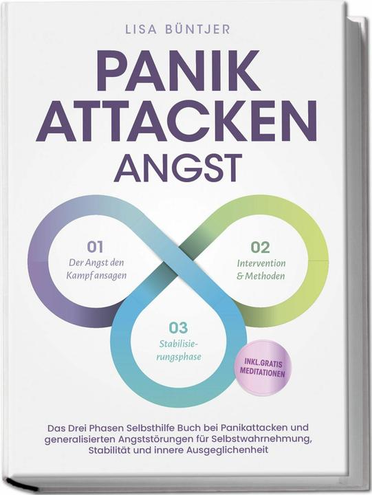 Actual product image Panikattacken Angst: Das Drei Phasen Selbsthilfe Buch bei Panikattacken und generalisierten Angststö (German, Lisa Büntjer, 2024)