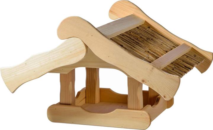 Actual product image Dobar Large "Kunoy" birdhouse with thatched roof, for stands