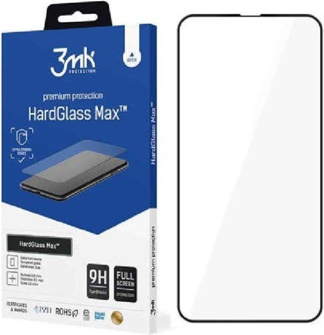 Actual product image 3MK HardGlass Max Lite for iPhone SE 2020 black frame (1 Piece, Apple iPhone 7)