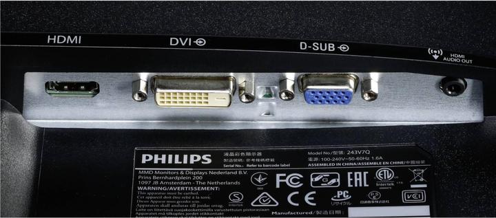 Produktbild Philips 243v7qdsb/00 (1920 x 1080 Pixel, 24")
