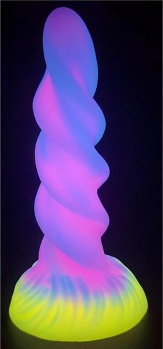 Produktbild Unicorny Dildo "Unicorn Spiral" Glow-in-the-Dark