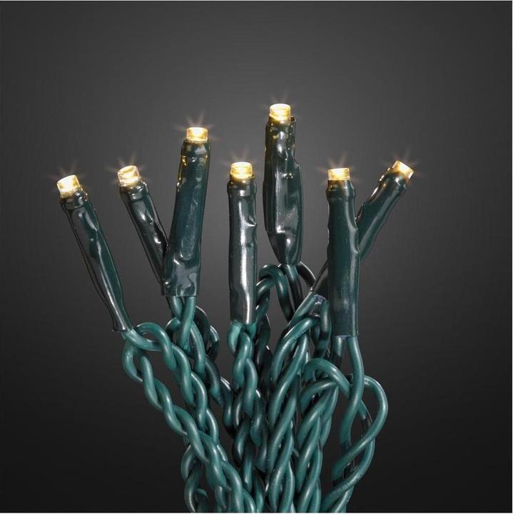 Produktbild Hellum 577334 LED Lichterkette 80 LEDs warmweiss / 17,9 m/innen & aussen/Zuleitung 10 m grün (17.90 m)