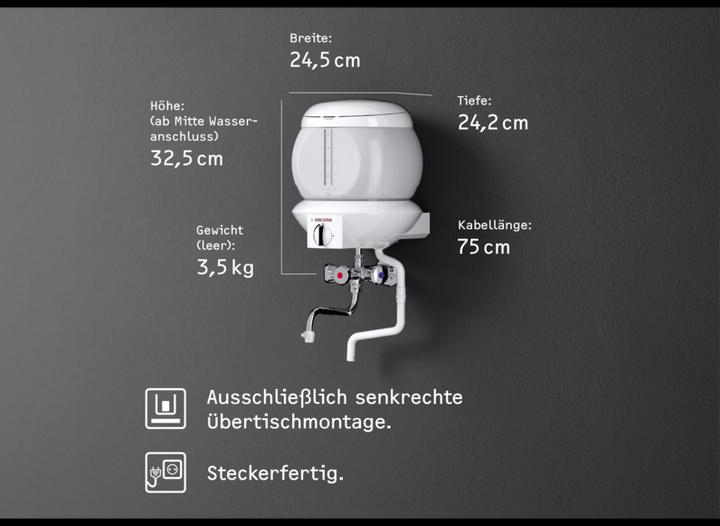 Produktbild Stiebel Eltron EBK 5 GA Kochendwassergerät, Glas, 5 Liter, Chromarmatur