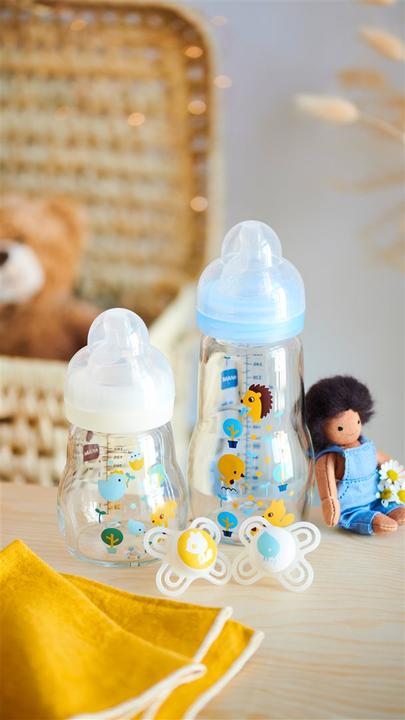 Image du produit MAM Bouteille de verre Feel Good assortie (170 ml)