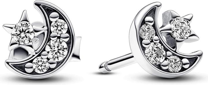 Actual product image Pandora Sparkling moon & star earrings (Sterling silver)