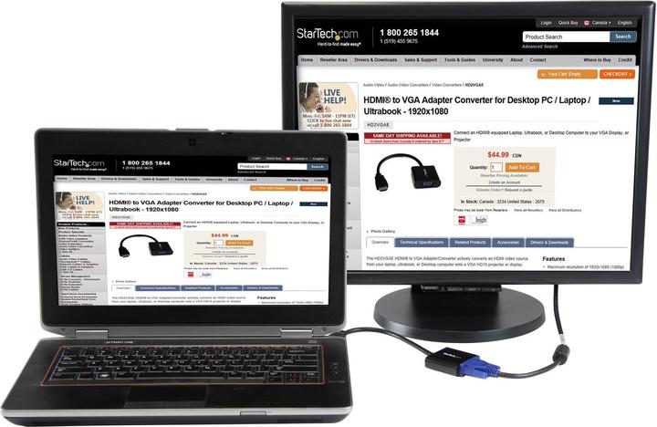 Actual product image StarTech HDMI To VGA Adapter Converter (HDMI, 24.50 cm)