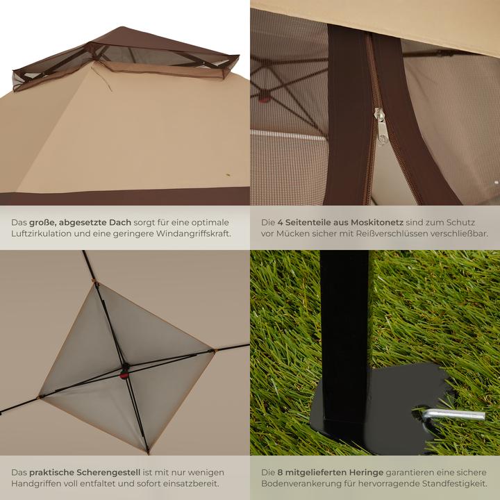 Actual product image tectake Carabobo (364 cm, 364 cm)
