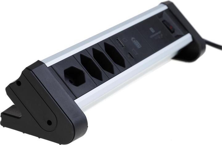 Produktbild Schönenberger Alu-Office-Line (4 x, Typ 13, USB-A, 2 m)