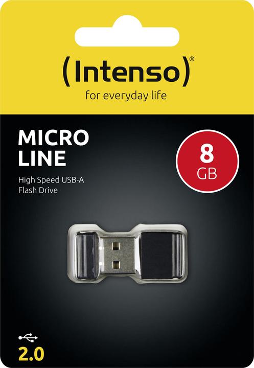 Actual product image Intenso micro line (8 GB, USB-A, USB 2.0)