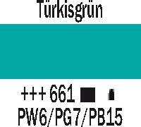 Produktbild Amsterdam Acrylfarbe Standard Series 661 (Türkisgrün, 120 ml)
